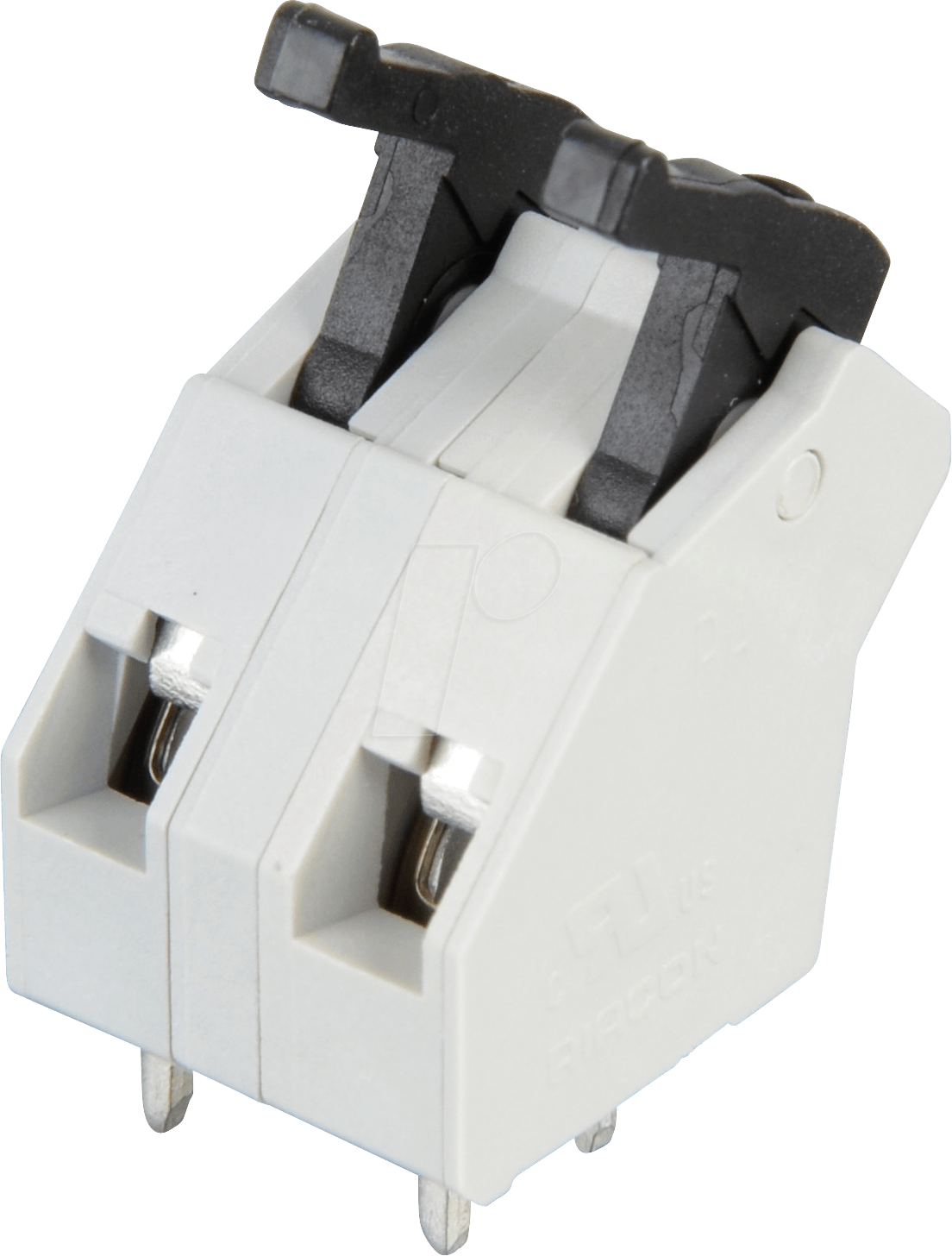 AST 047-02 - Federkraftklemme, 2-pol, Ø 0,08 - 1 mm, RM 7,5