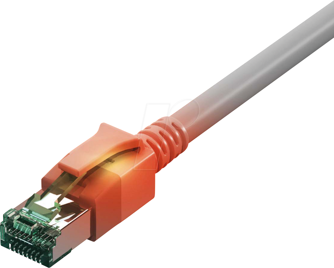 Thumbnail - CS1OAADAD0075 - Cat.6a LED Patchkabel, DualBoot, S/FTP, grau, 7,5 m