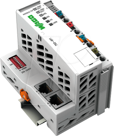 WAGO 750-891 - Modbus-Cotroller TCP, 4. Generation, 2x ETHERNET, lichtgrau