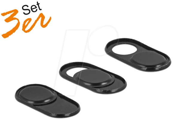DELOCK 20652 - Laptop/Tablet, Webcam Cover, schwarz