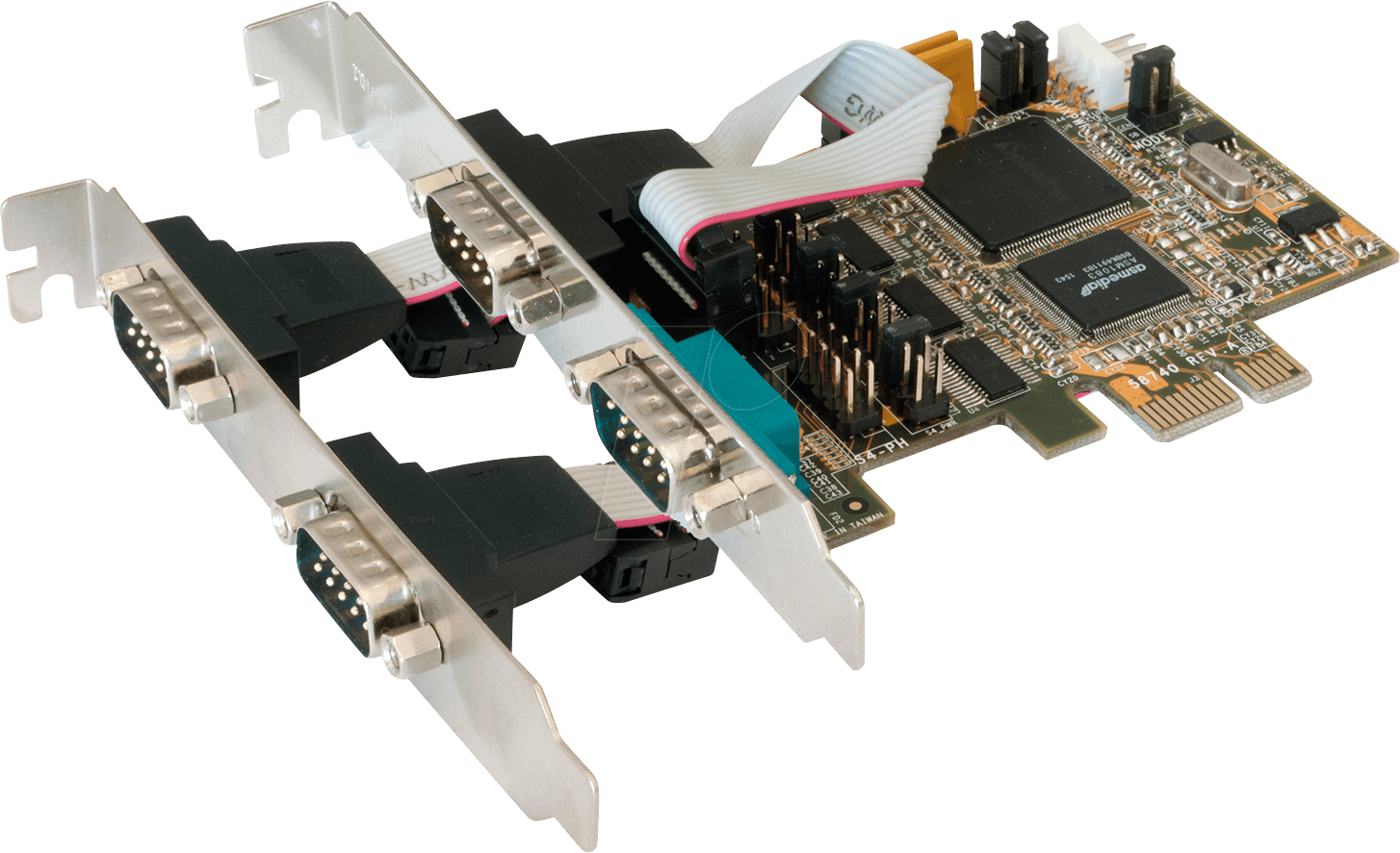 EXSYS EX-44064 - EXSYS PCIe Karte 4S Seriell RS-232, Chip-Set