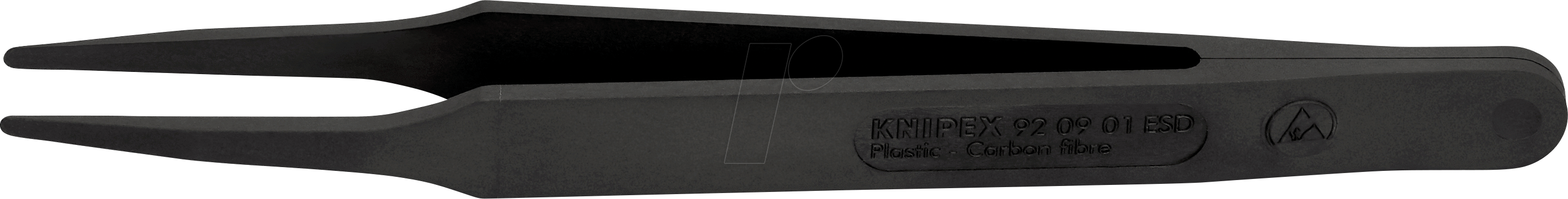 Thumbnail - KN 92 09 01 ESD - Kunststoffpinzette ESD, schwarz