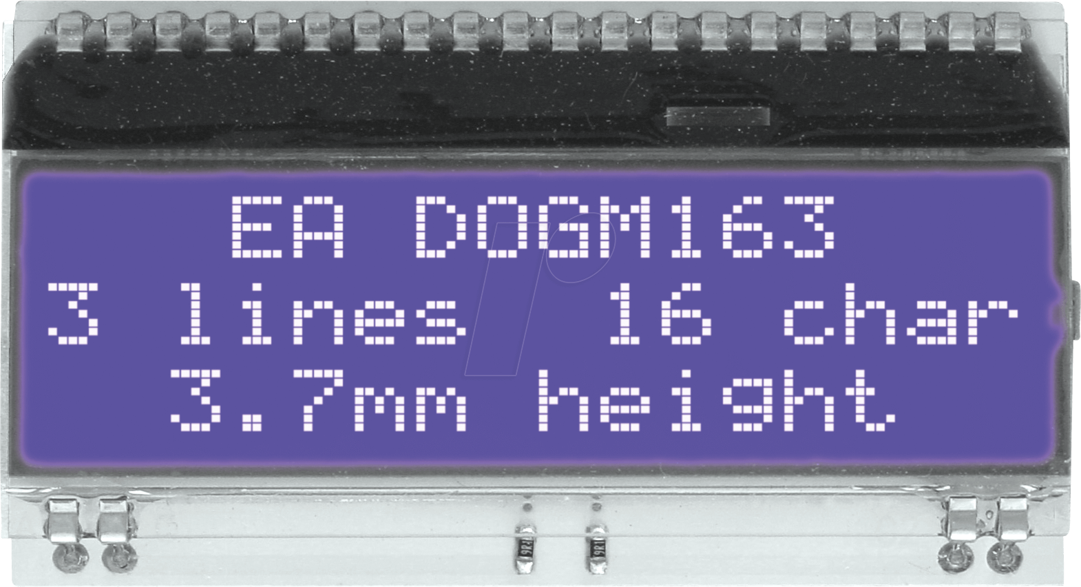 Thumbnail - EA DOGM163B-A - LCD-Textmodul, 48,3 x 12 mm, blau