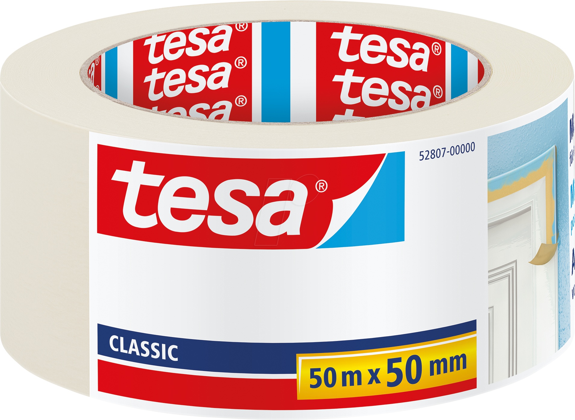 TESA 52807 - tesa Malerband CLASSIC, 50m x 50mm