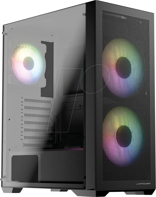 LC-717B-ON - LC Power 717B-ON, Meshwork_L Dark, ATX Gehäuse