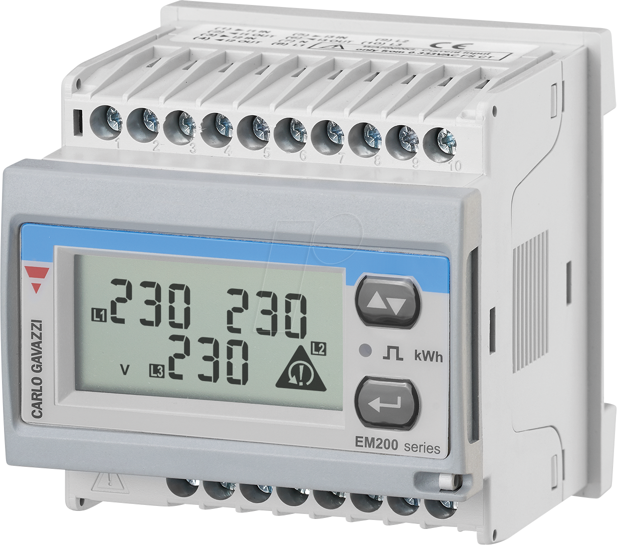 EM21072DMV53XOSX - Energiezähler EM210, 3 Phasen, LCD Display abnehmbar, 7 stellig
