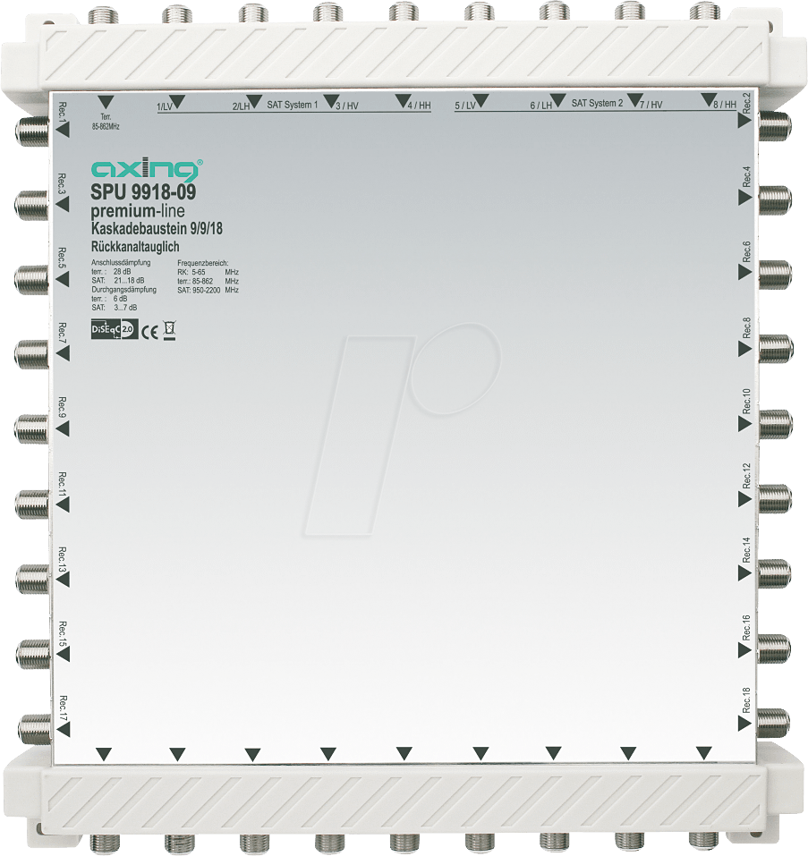 SAT SPU9918-09 - Multischalter, 9 / 18, Kaskadebaustein, Premium-Line