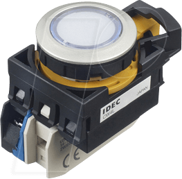 ID CW4LM1E01QM4P - Beleuchteter Einbautaster CW, 28 mm , 1 NO, weiss