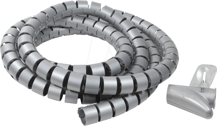 LL-SPIRAL 2500 - Spiralschlauch + Werkzeug, 2500x25mm, grau