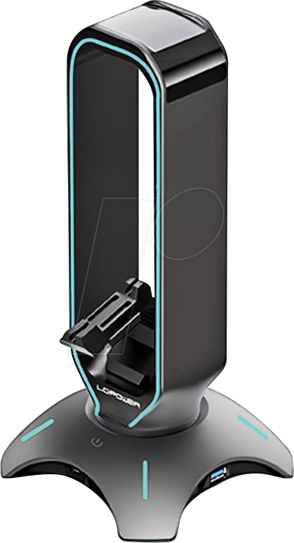LC-HUB-HEAD-BU - USB 3.0 Hub, Kopfhörer- & Mauskabelhalter