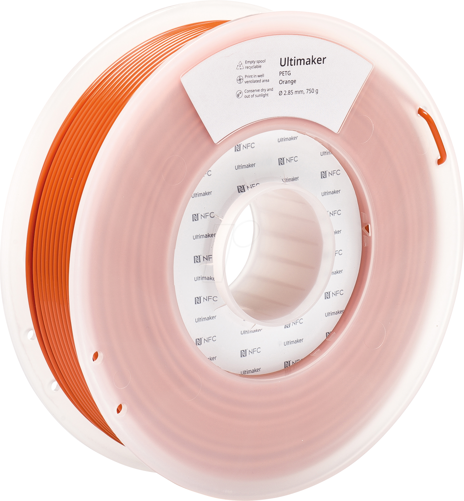 ULTIMAKER 227343 - Filament, PETG, orange, 2,85mm, 750g