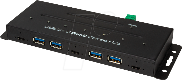 LOGILINK UA0319 - USB 3.1 7 Port Industrie-Hub, 15kV ESD