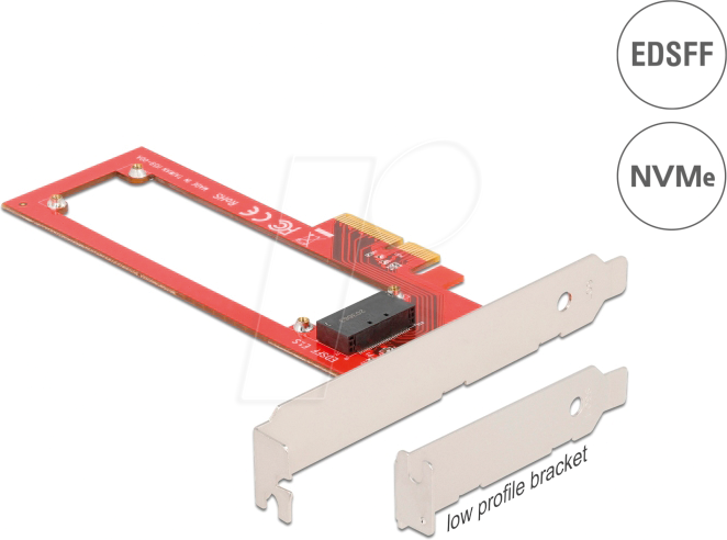 DELOCK 90055 - Konverter PCIe x4 Karte > 1 x intern EDSFF E1.S