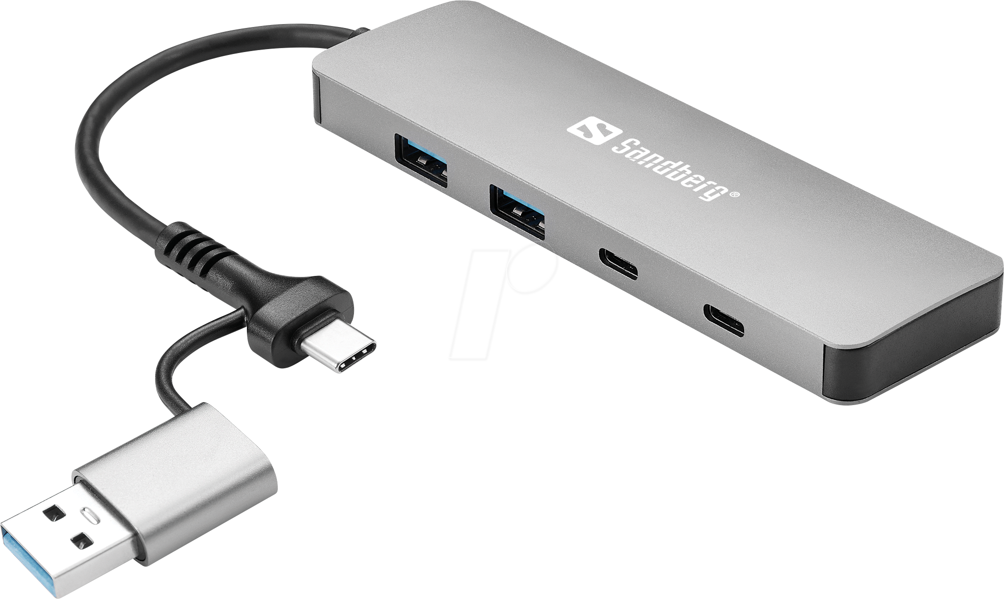 SANDBERG 136-64 - USB 3.0 Hub, 2x USB-A + 2xUSB-C
