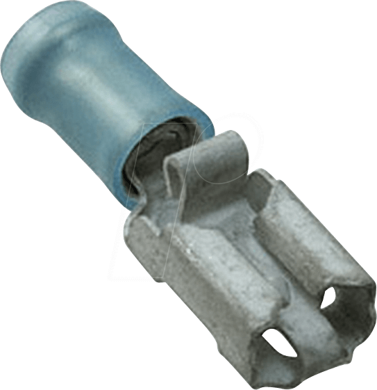 WE TY165536-1 - POS LOCK Flachsteckhülse - 6,3x0,8, 1,5 … 2,5 mm², blau, teiliso