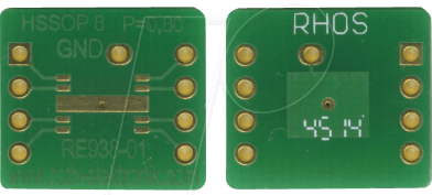 RE 938-01 - Adapter HSSOP8 P=0,80 mm RM 2,54 mm