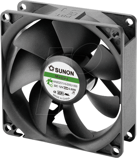 FAN-ML 8025-12 U - Lüfter 80 x 80 x 25 mm / 12 V / 0,04 A