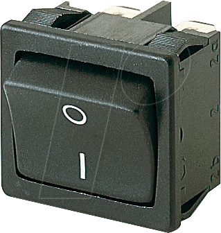 WIPPE 1802.1108 - Wippschalter, 2x Aus, schwarz, I-O