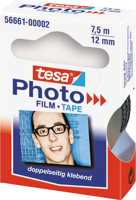 TESA 56661 - Photo Film, Ersatzrolle, 7,5 x 12 mm