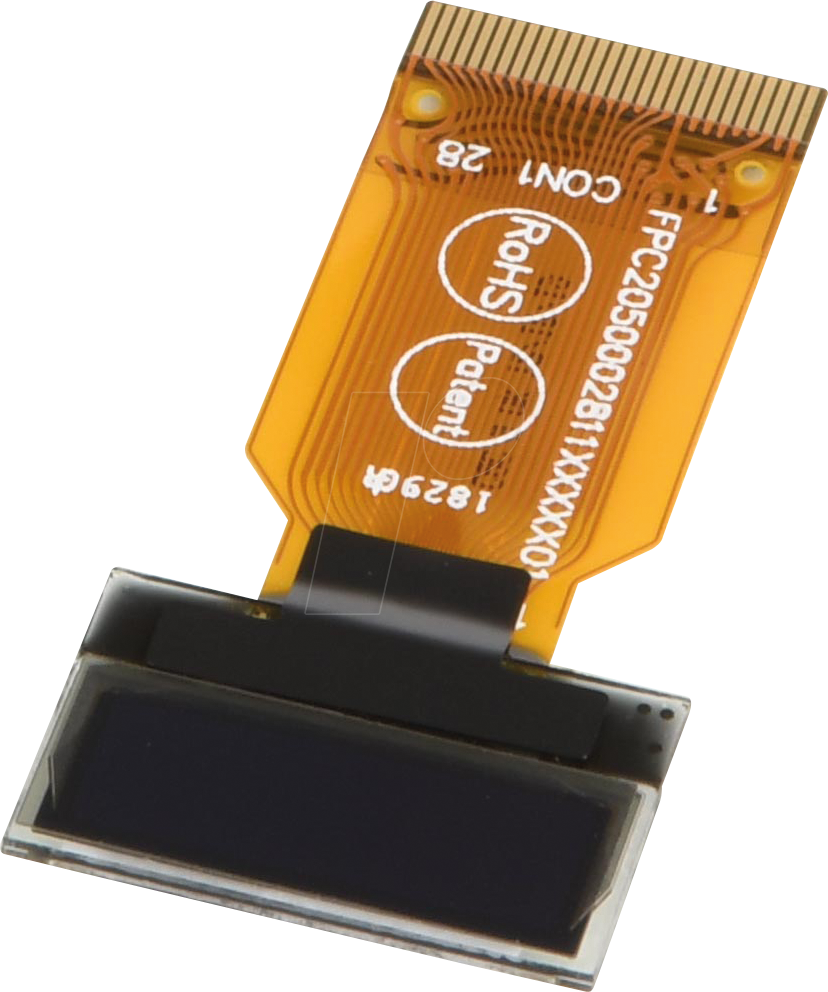 DEP096032C-W - OLED, 96x32 px, weiß/schw., 0,7inch