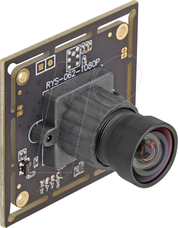 DELOCK 12072 - Kameramodul USB2.0, HDR 2,1 MP, IMX462 Sony, 81° V6 Fixfokus