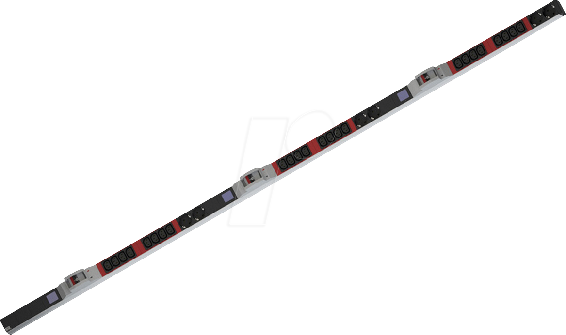 BACH 800.2409 - PDU, 19'', 1HE, 24x C13, 6x Schutzkontakt, Leistungsmessung