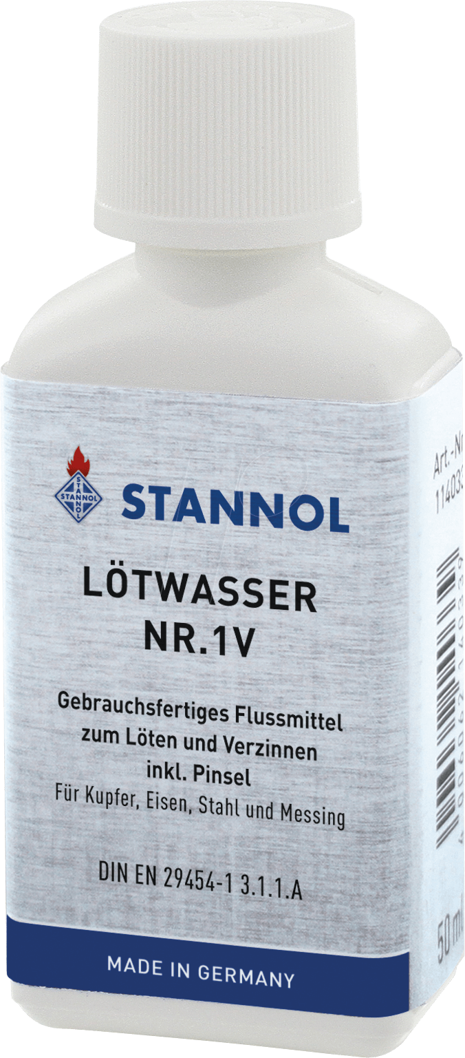 Thumbnail - STANNOL 1V 50ML - Lötwasser Nr. 1 V, 50 ml