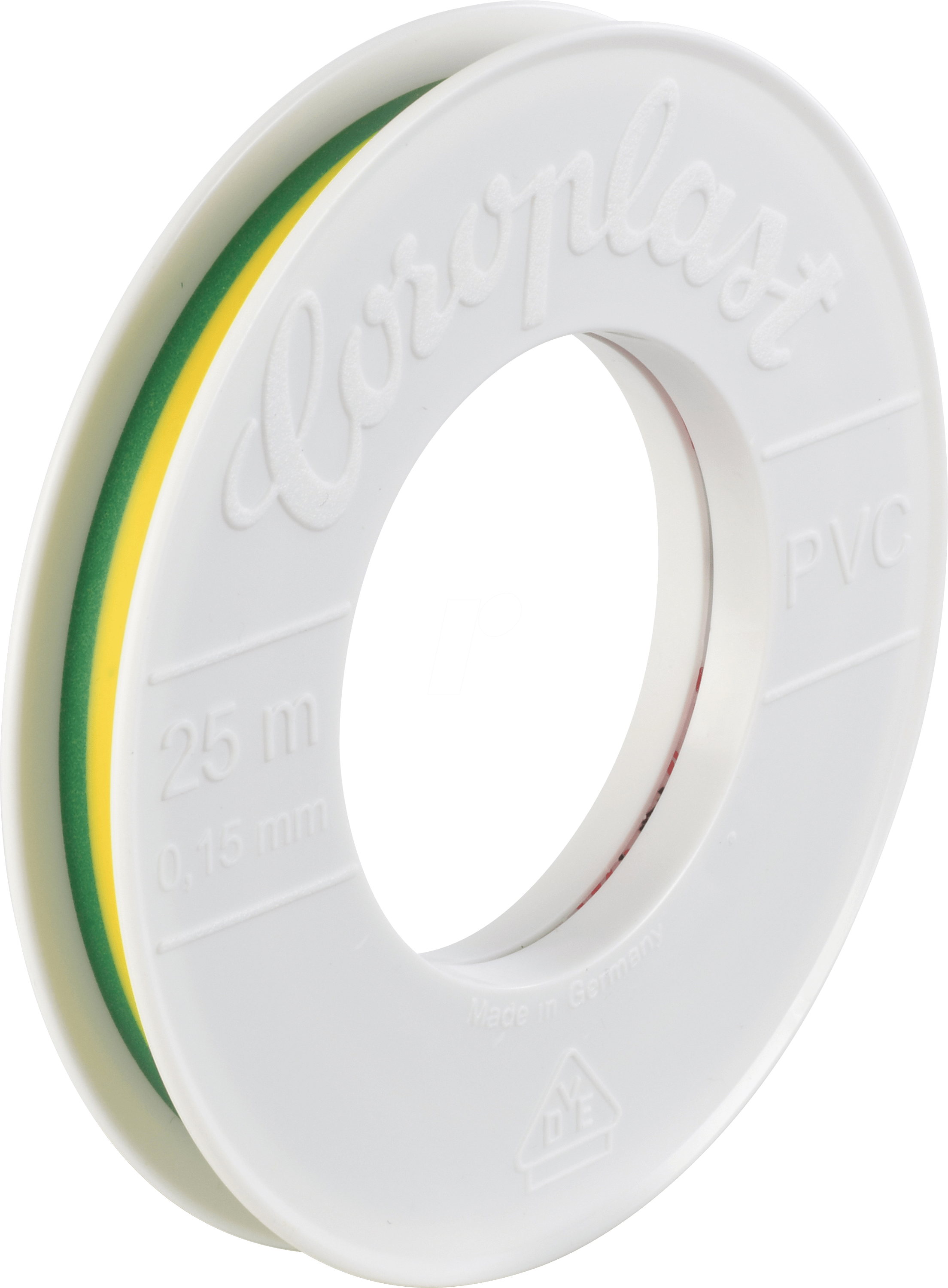 CORO 2065 - VDE Elektroisolierband, 25 m, 9 mm, grüngelb