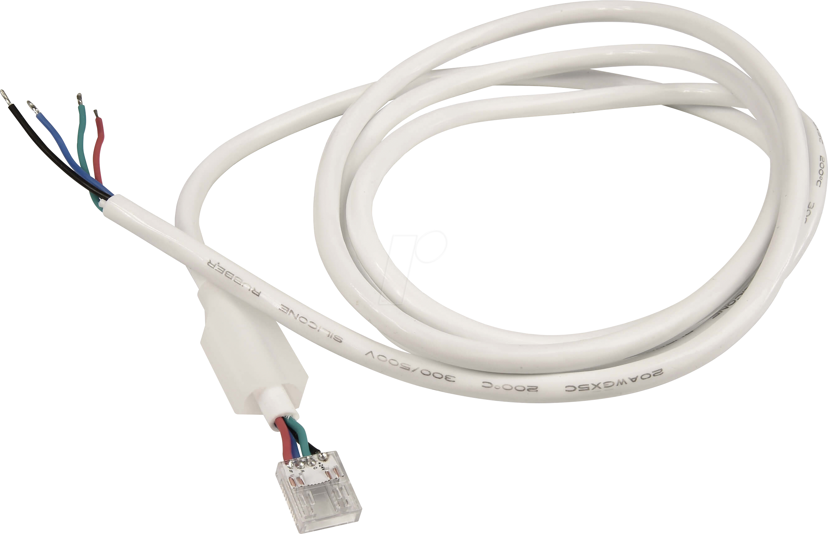 DEKO 930798 - Einspeisekabel für 24V COB RGB Sauna Stripe, Länge: 1850 mm