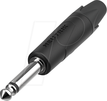 NEUTRIK NP2XX-NI - Klinkenstecker 2-polig, 6,35 mm, schwarz