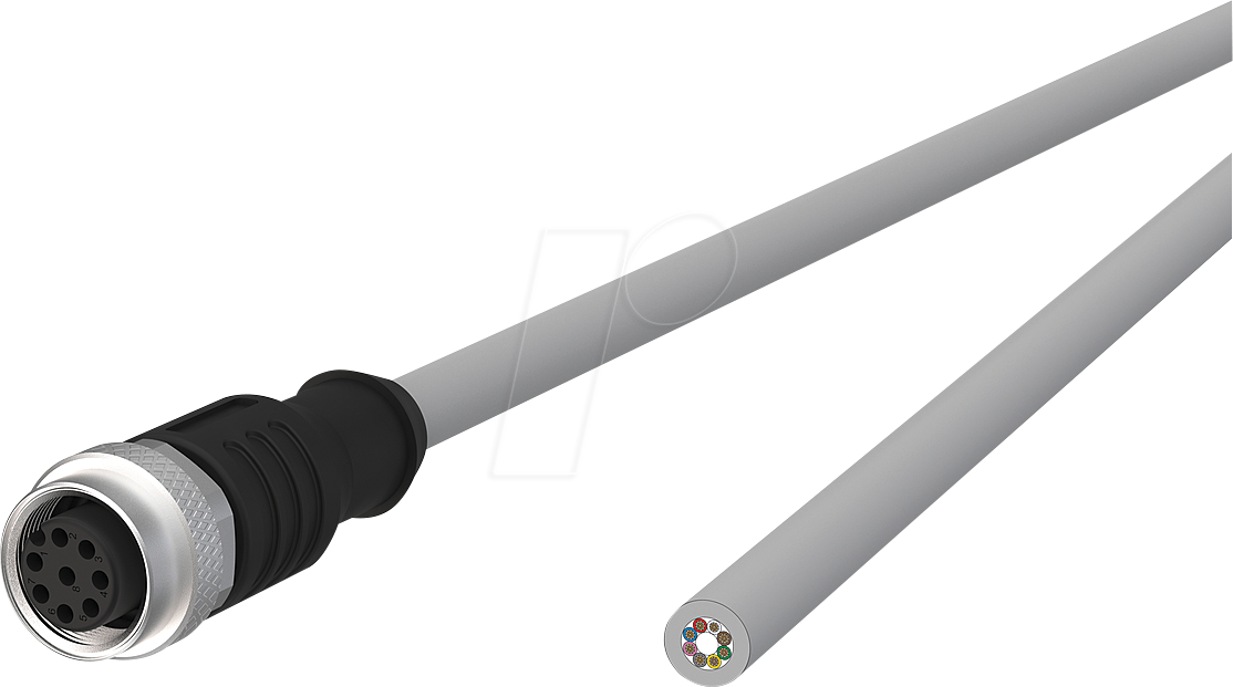 MC 142MKA20050 - Sensorleitung, M12, 8 pol, Ku > offenes Ende, 5 m