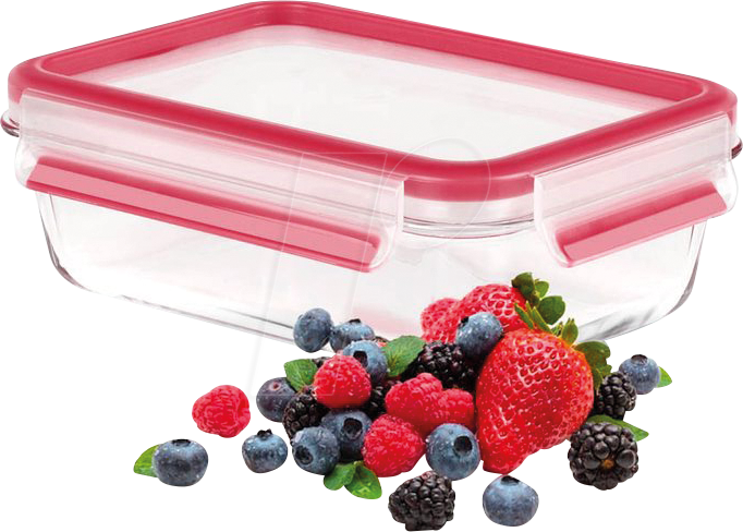 EMSA N1040600 - EMSA Frischhaltedose Glas CLIP & CLOSE rot