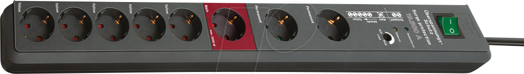 Thumbnail - BRE 1159490936 - Secure-Tec, Steckdosenleiste 8-fach mit Überspannungsschutz