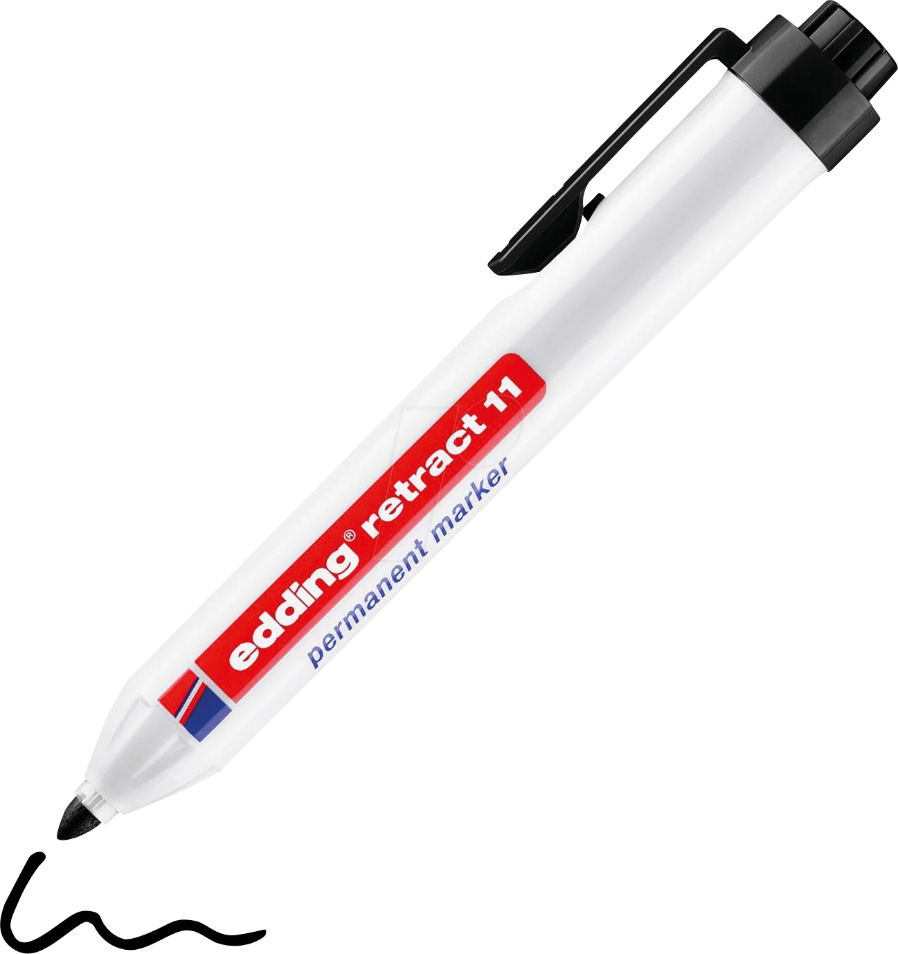 EDDING RET11SW - Permanent Marker, 1,50 - 3,00 mm, schwarz