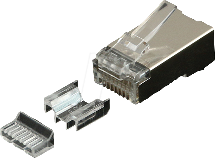 ROLINE 21173099 - Modular Stecker, Cat.6a, geschirmt, 10 Stück