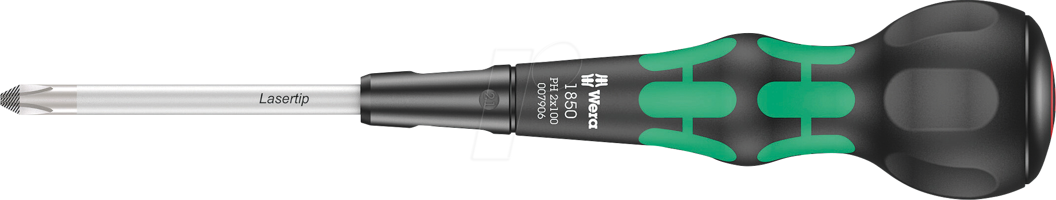 WERA 05007908001 - Ball-Grip Kreuzschlitz Schraubendreher PH 3x150