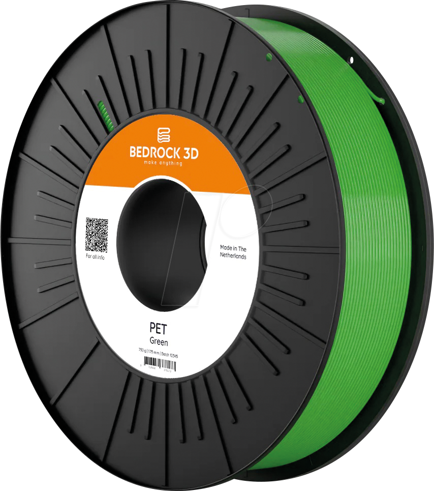 BEDROCK 3D 24849 - Filament, PET, grün, 1,75 mm, 750 g
