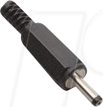 DC-HS 072603 - Hohlstecker, Ø außen: 5,0 mm, Ø innen: 2,5 mm