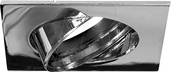 BLULAXA 48462 - Einbaurahmen LED GU10 Chrom quadratisch schwenkbar