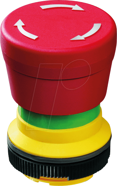 RAFI 39.42.23 - FS+ 22 - Not-Halt-Taster - Symbol: Plus 1, Drehentriegelung