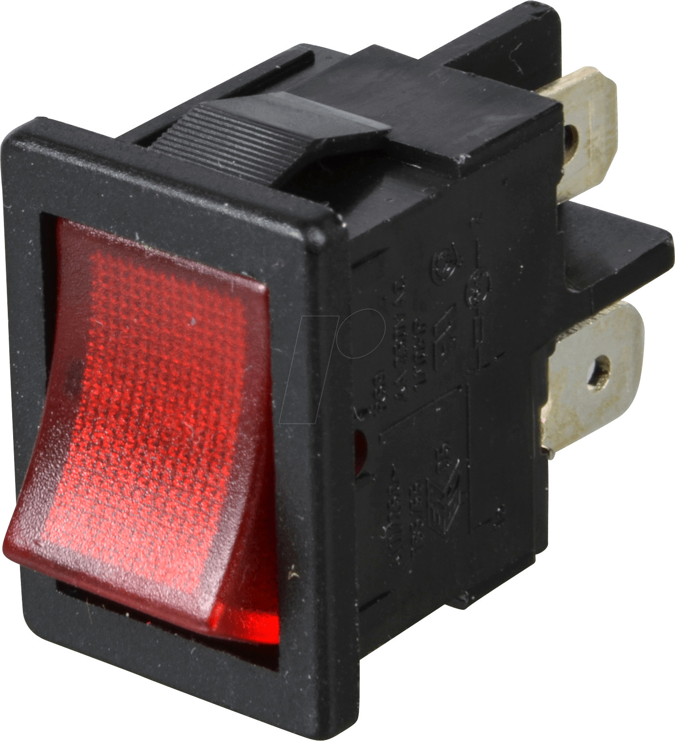 WIPPE 1855.1102 - Wippschalter, 2x Aus, beleuchtet, rot