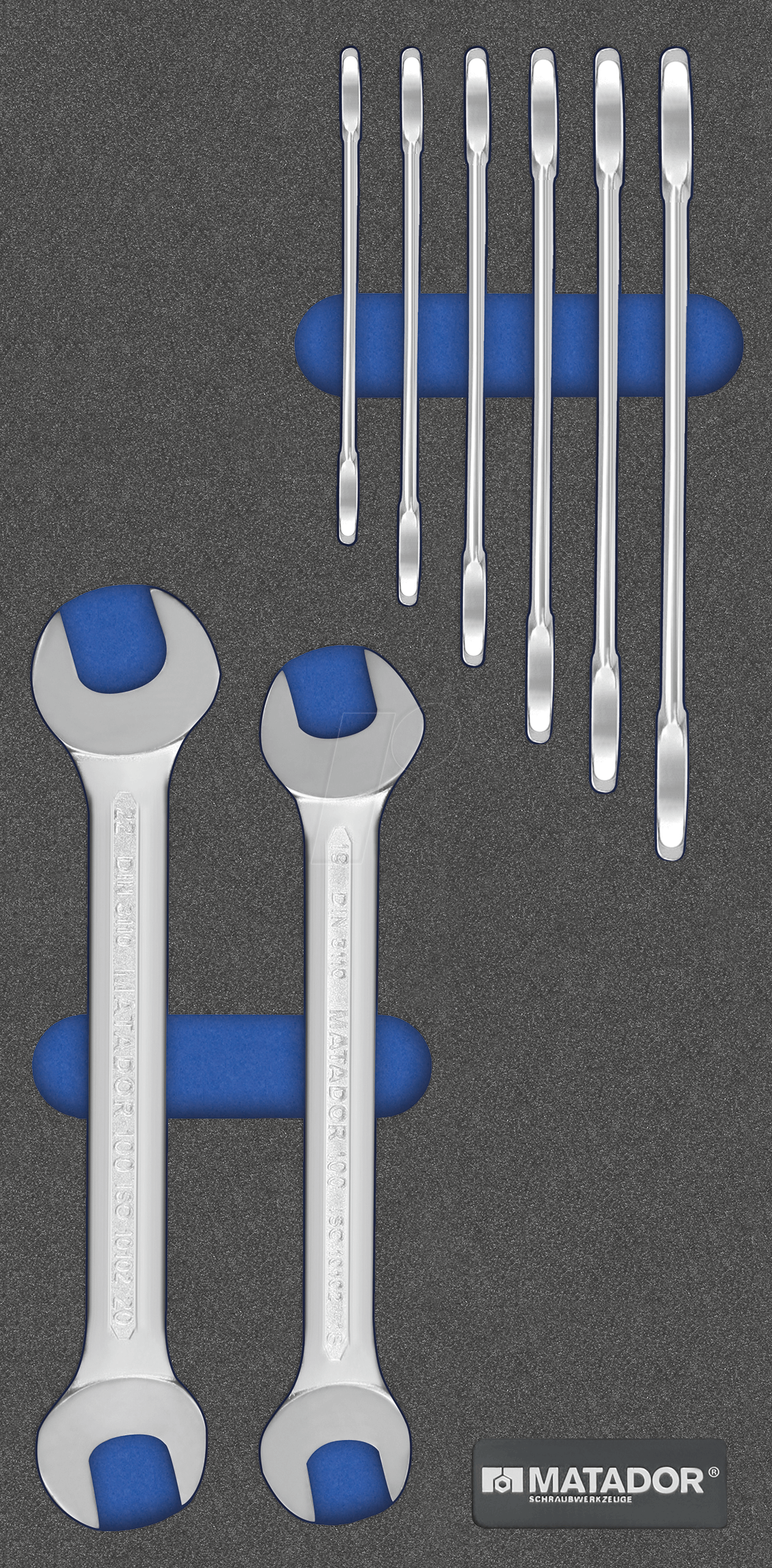 MAT 8164 1100 - Maulschlüsselsatz, 8-teilig