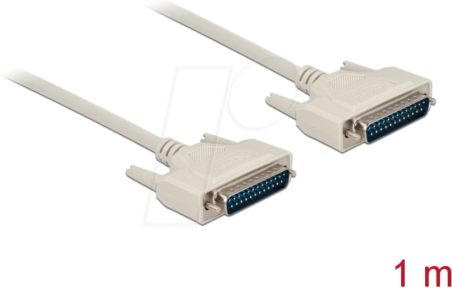 DELOCK 84172 - Kabel Seriell, D-Sub 25, Stecker/Stecker, 1 m