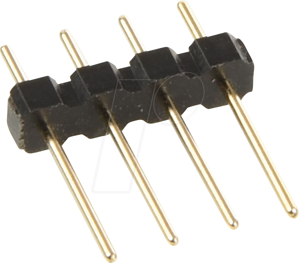 Thumbnail - W+P 952-134-1 - Stiftleiste RM 2,54mm, gerade, 1-reihig, 4-polig