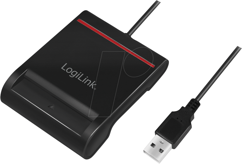 LOGILINK CR0047 - USB 2.0 Smart-ID-Kartenleser, schwarz