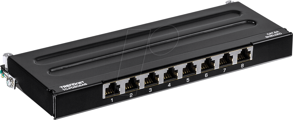 TRN TC-P08C6AS - Patchpanel, 8-Port, Cat.6a