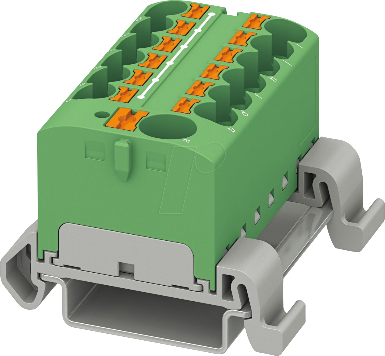 PHOE 3273754 - PTFIX 10/12X4-NS35A GN - Verteilerblock