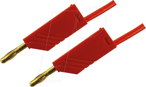 Thumbnail - MLN 50 25 AU RT - Messleitung, 2,5 mm², 0,5 m, rot, vergoldet