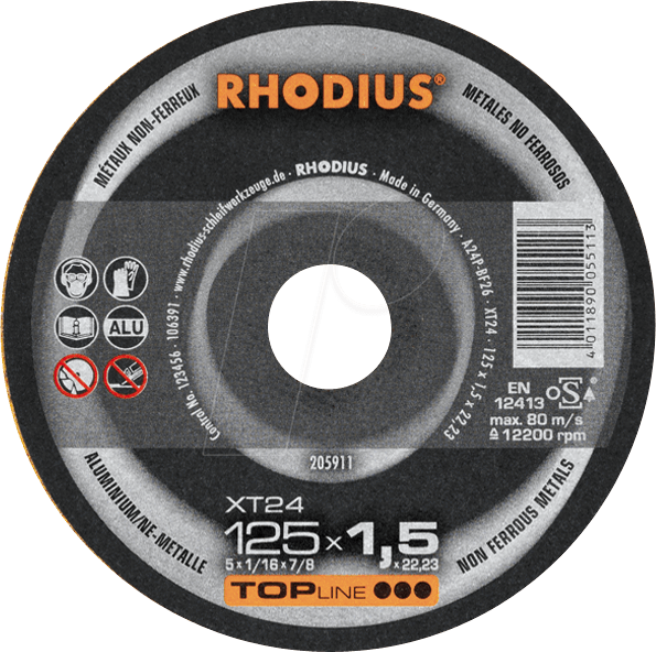 TS XT24-115 - Trennscheibe, Aluminium /NE-Metalle, 115 mm, 1,5 mm, XT24