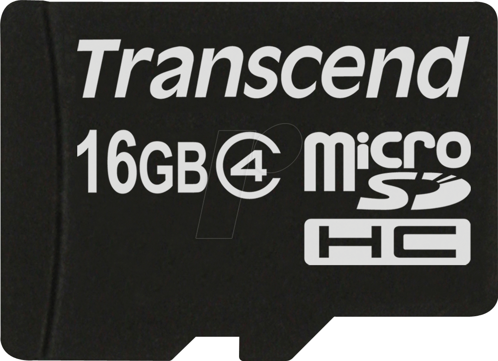 TS16GUSDC4 - MicroSDHC-Speicherkarte 16GB, Transcend Class 4